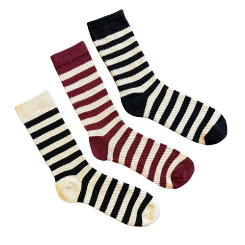 Women's Crew Socks - Back to Basics / Women's Shoe Size 6 to 9