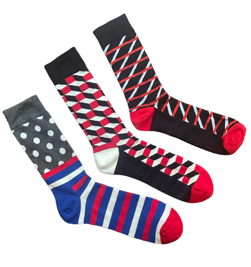 Men's Crew Socks - Board Games / Men's Shoe Size 6 to 12