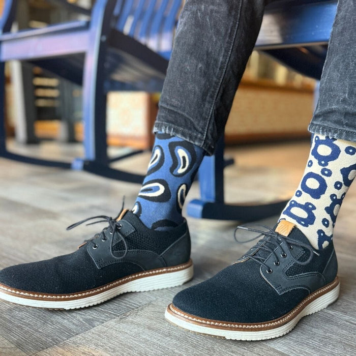 Close Shave mismatched men's crew socks | Anyway Socks