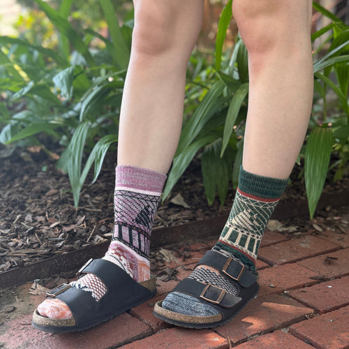 Nordic Crew Socks - Comfy Chaos / Women's Shoe Size 6 to 9