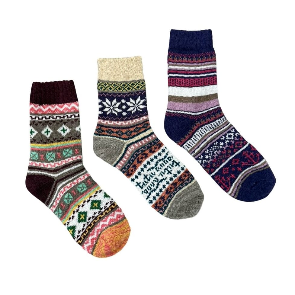 Cranberry Season mismatched women's crew socks | Anyway Socks