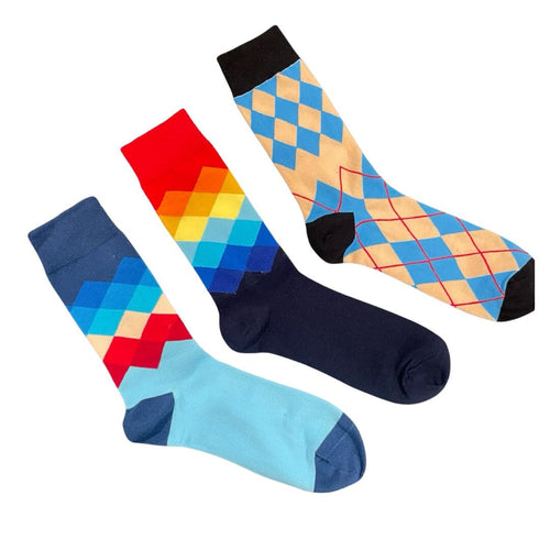 Men's Crew Socks - Diamond Hunter / Men's Shoe Size 6 to 12