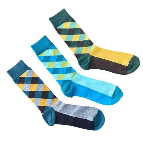 Men's Crew Socks - Diamond State / Men's Shoe Size 6 to 12