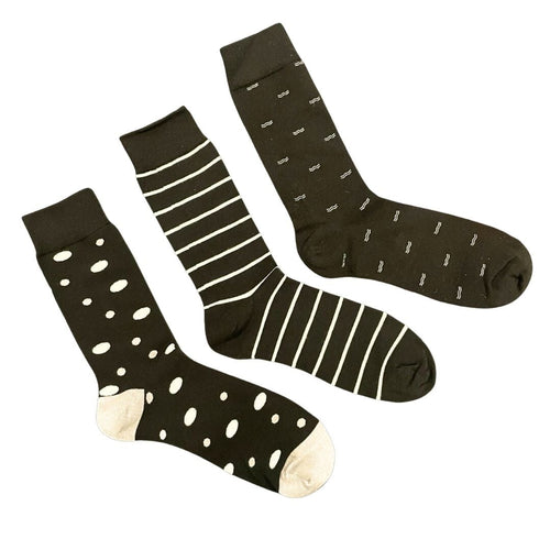 Men's Crew Socks - Fancy Pants / Men's Shoe Size 6 to 12