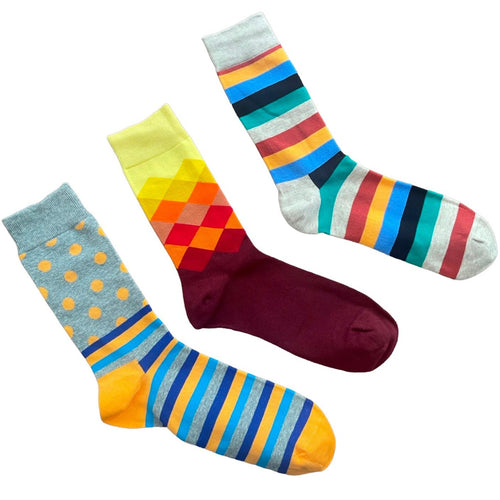 Men's Crew Socks - Farmer's Tan / Men's Shoe Size 6 to 12