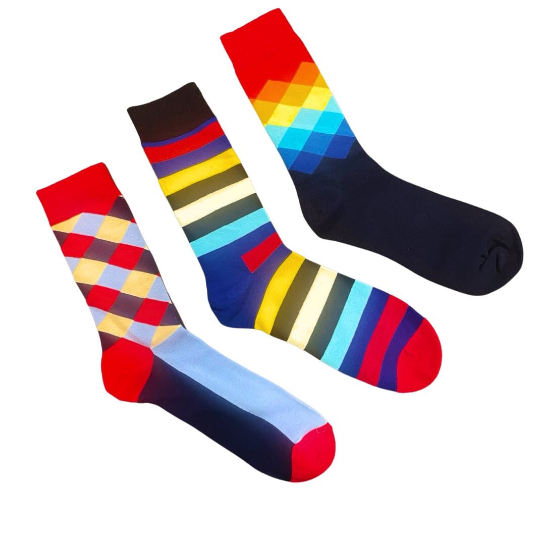 Fun and Games mismatched men's crew socks | Anyway Socks