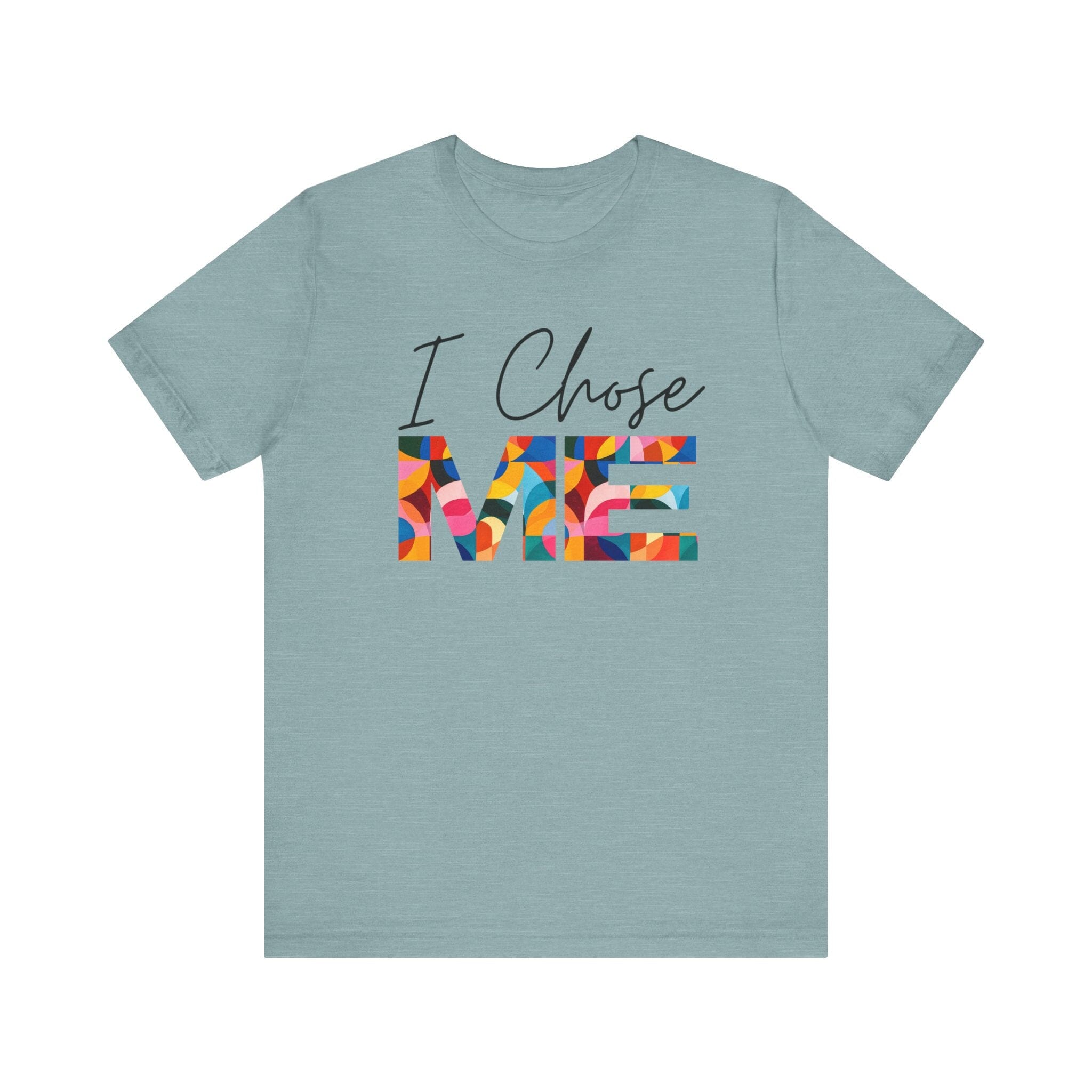 I Chose Me Anyway Socks Heather Blue Lagoon S 