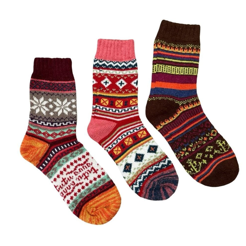 Knit Happens mismatched women's crew socks | Anyway Socks