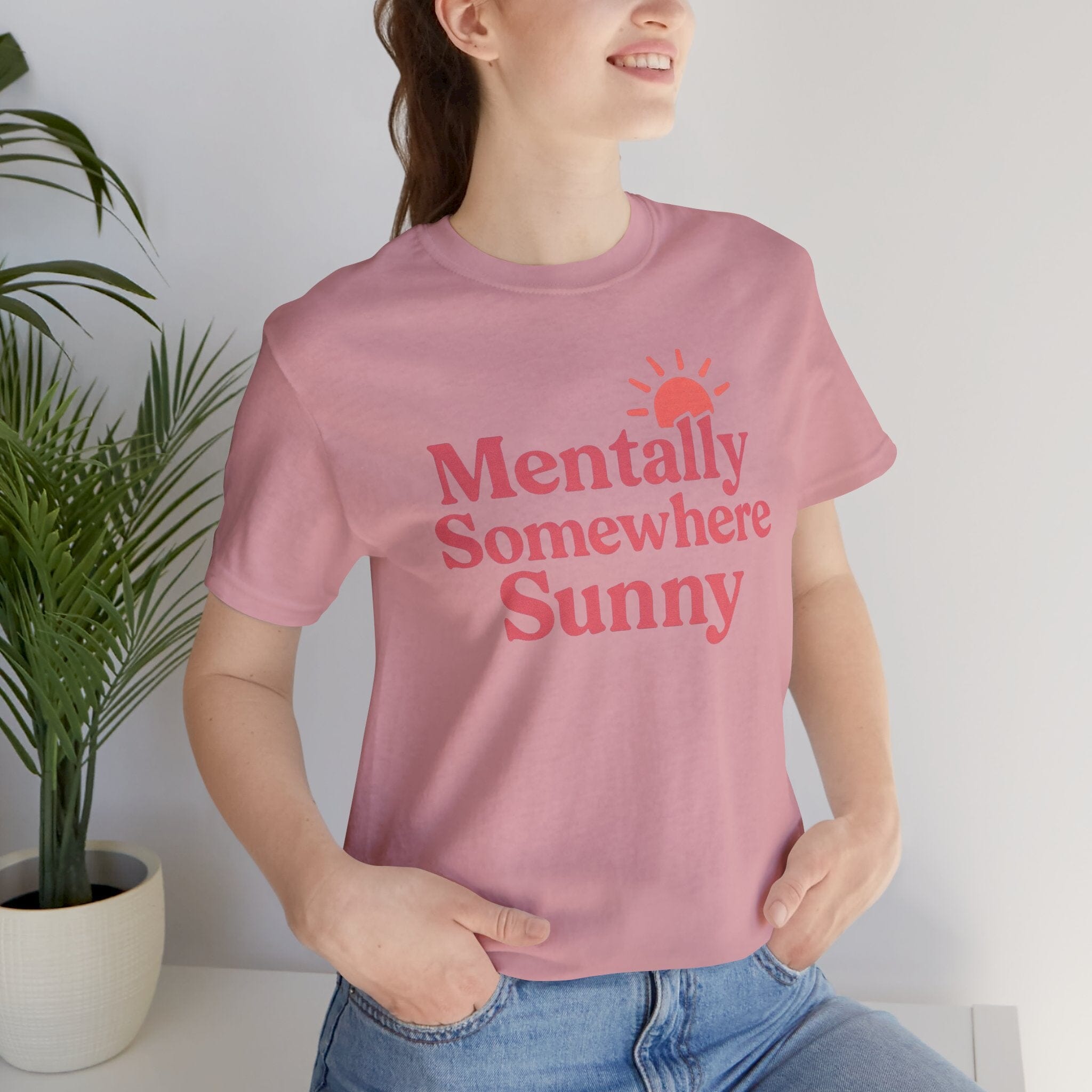 Mentally Somewhere Sunny (Coral) Anyway Socks 