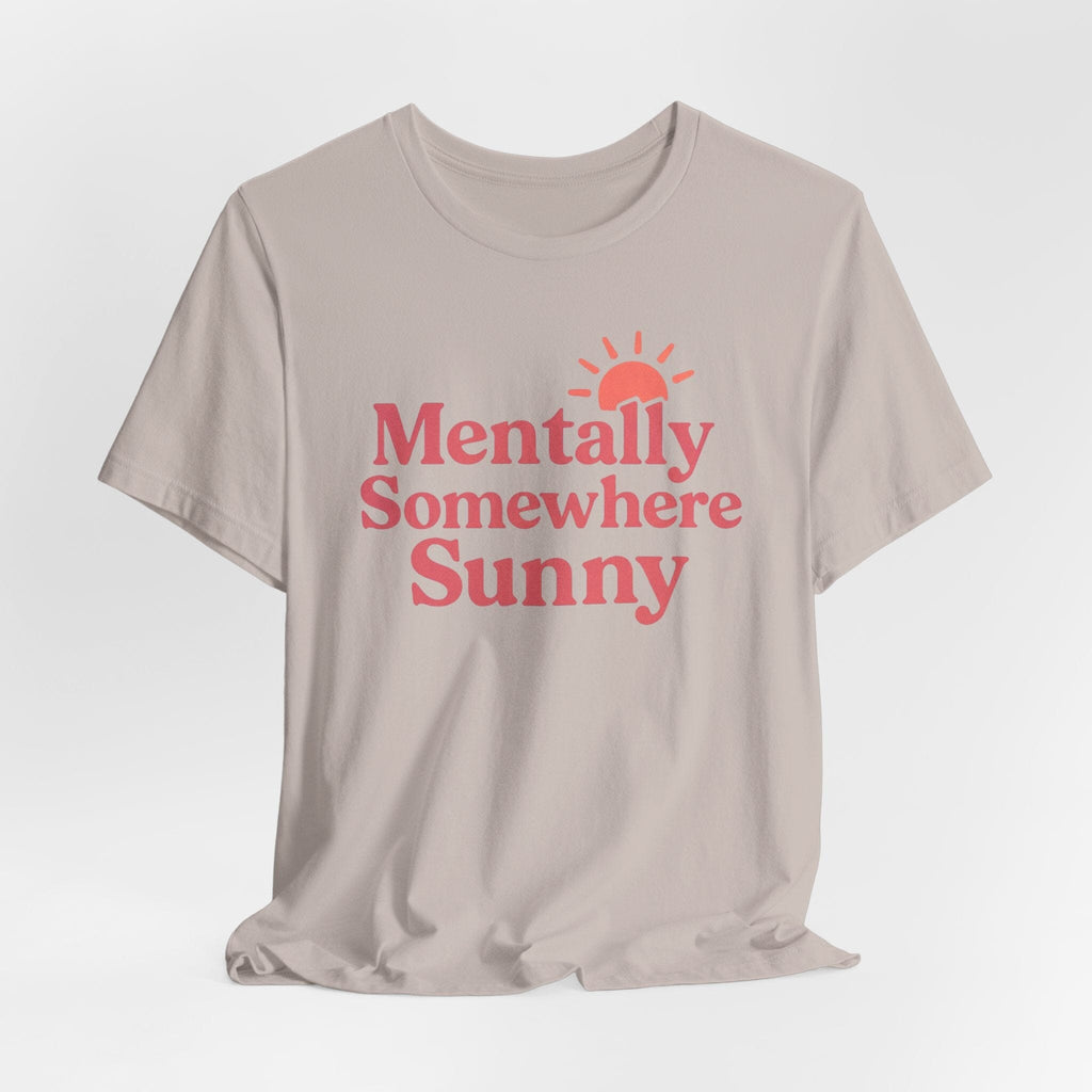Mentally Somewhere Sunny (Coral) Anyway Socks Heather Cool Grey S 