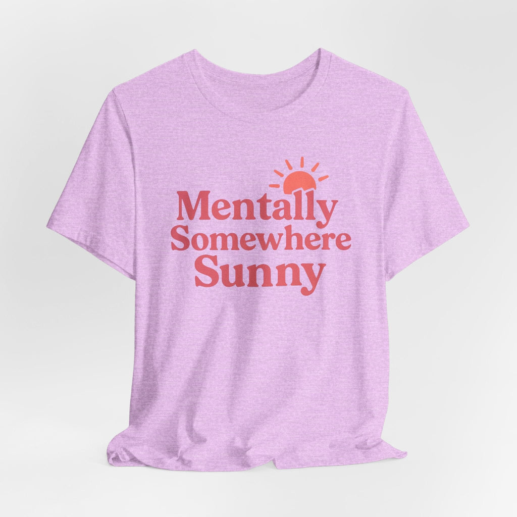 Mentally Somewhere Sunny (Coral) Anyway Socks Heather Prism Lilac S 