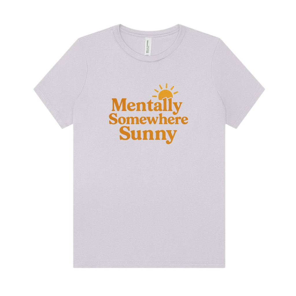 Mentally Somewhere Sunny (Golden) Anyway Socks Lavender Dust S 