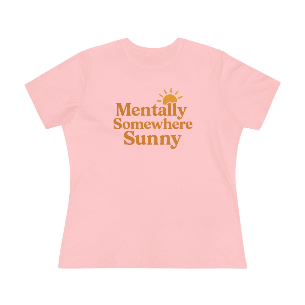 Mentally Somewhere Sunny (Golden) Anyway Socks Pink S 