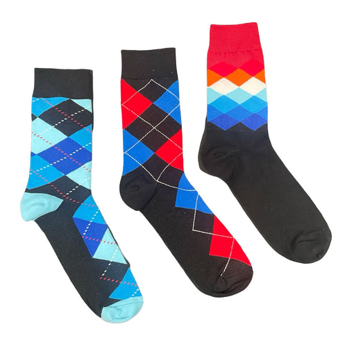 Men's Crew Socks - Midnight Rush / Men's Shoe Size 6 to 12