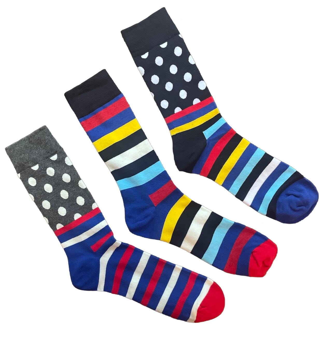 Morse Code mismatched men's crew socks | Anyway Socks