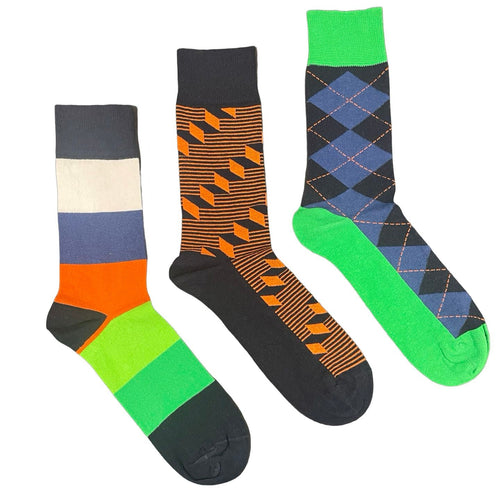 Men's Crew Socks - One of Those Nights / Men's Shoe Size 6 to 12