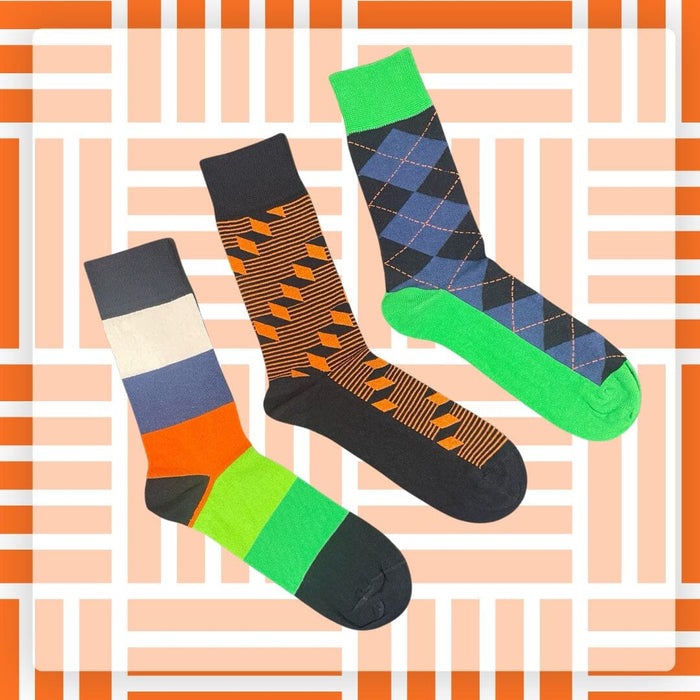 One of Those Nights mismatched men's crew socks | Anyway Socks