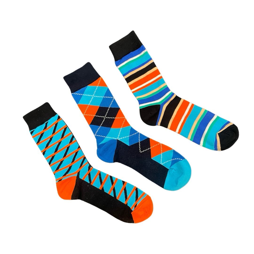 Opposites Attract mismatched men's crew socks | Anyway Socks