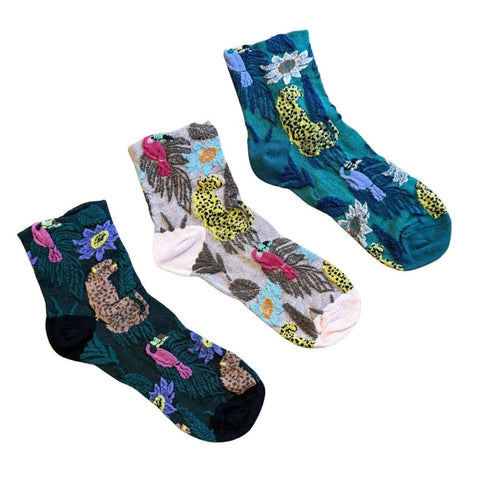 Women's Crew Socks - Pretty Savage / Women's Shoe Size 6 to 9