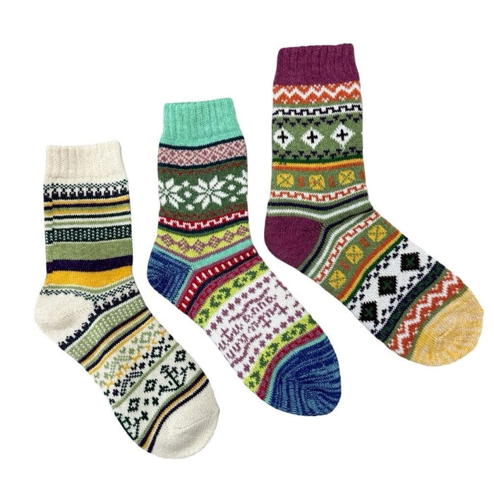 Snug Life mismatched women's crew socks | Anyway Socks