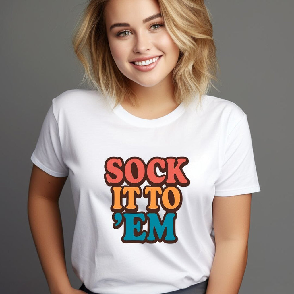 Sock It To 'Em Tee Anyway Socks White S 