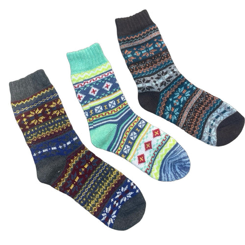 Nordic Crew Socks - Sunday Matinee / Women's Shoe Size 6 to 9