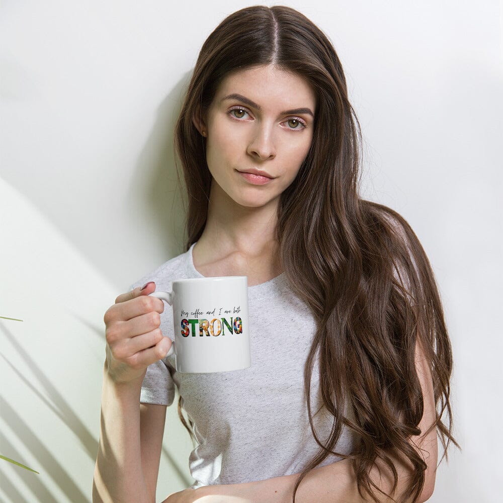 My Coffee and I are Both Strong Mug Anyway Socks 