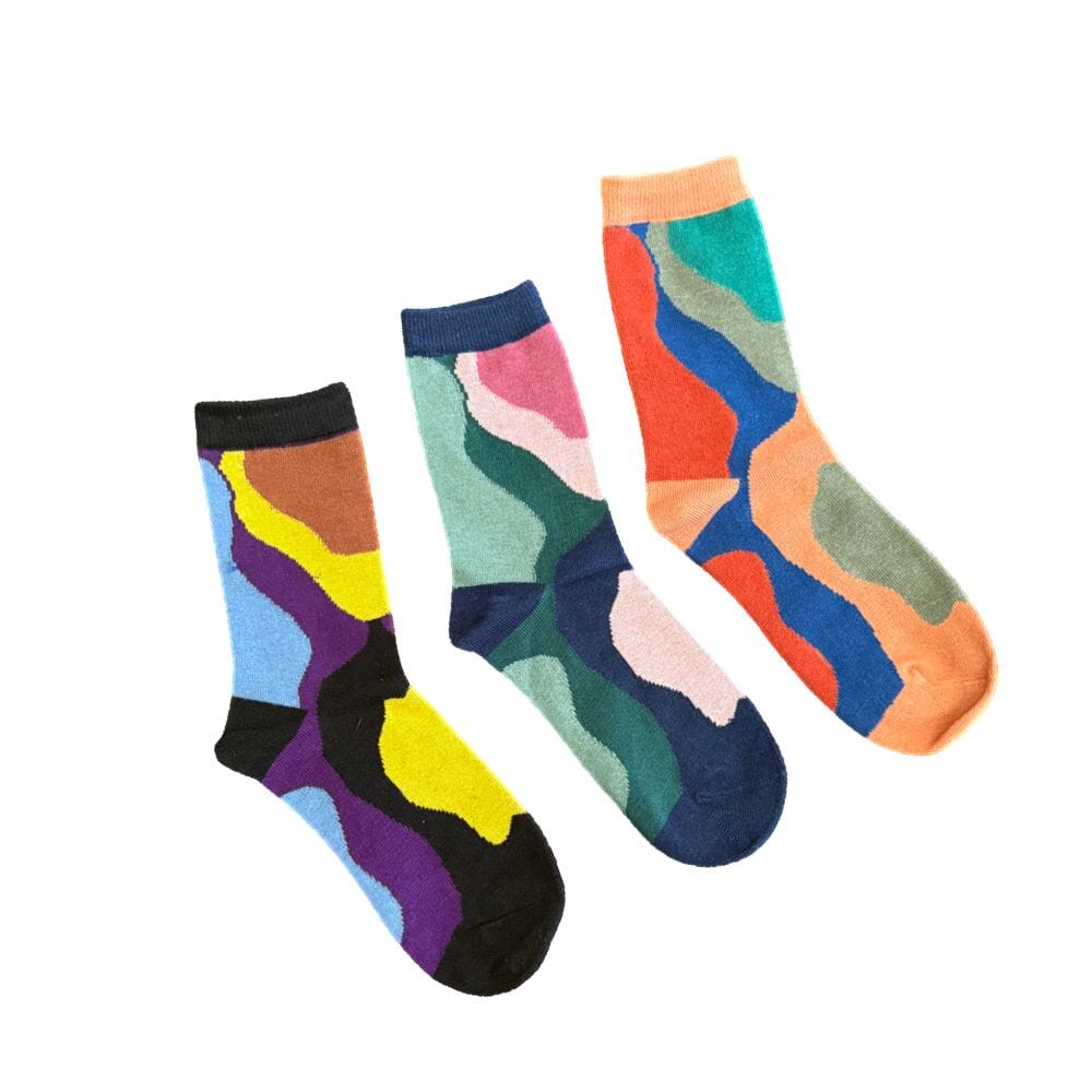 Women's Crew Socks Anyway Socks Mixed Feelings Women's Shoe Size 6 to 9 