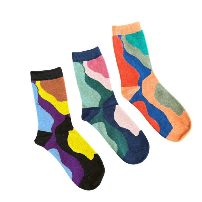 On the Town mismatched women's crew socks | Anyway Socks