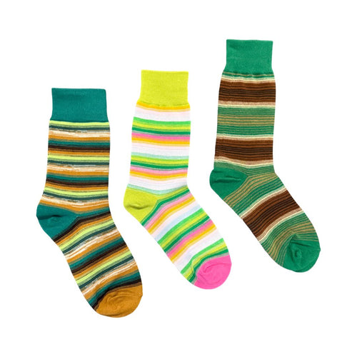 Women's Crew Socks - Mixed Signals / Women's Shoe Size 6 to 9