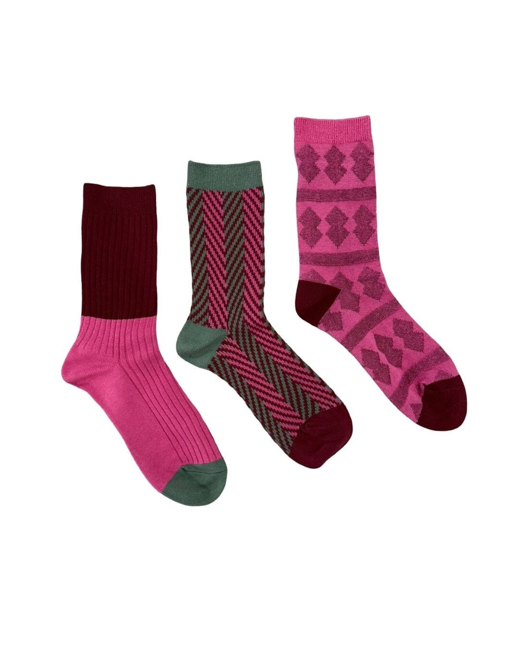 Women's Crew Socks Anyway Socks Pink Lady Women's Shoe Size 6 to 9 