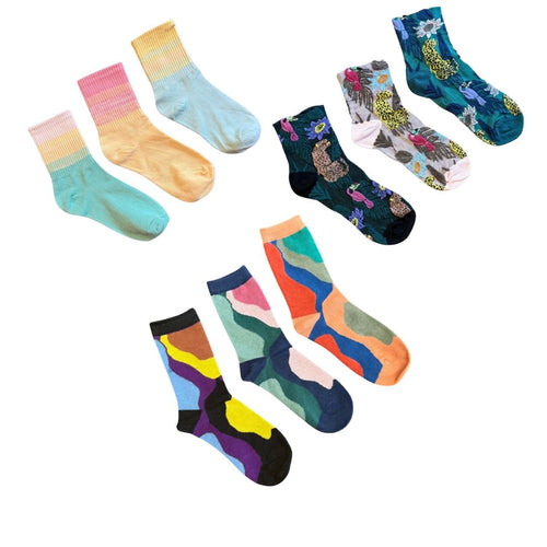 Women's Crew Socks - Better Days Ahead Bundle / Women's Shoe Size 6 to 9