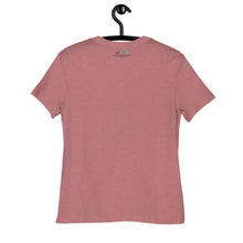 Load image into Gallery viewer, Let Them Black/Blue Women&#39;s Relaxed T-Shirt Anyway Socks 
